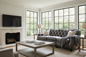 Cambridge 100 Inch Vintage Tufted Back Sofa
