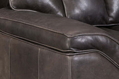 Carey "Quick Ship" Transitional Leather Channel Back Accent Chair