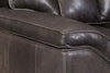 Image of Carey "Quick Ship" Transitional Leather Channel Back Accent Chair