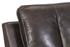 Image of Carey "Quick Ship" Transitional Leather Channel Back Accent Chair