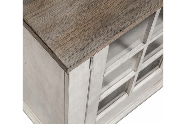 Carlee Antique Linen Modern Farmhouse Storage Dining Server