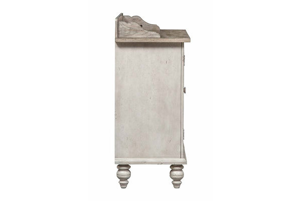 Carlee Antique Linen Modern Farmhouse Storage Dining Server