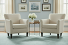 Image of Caroline Small Upholstered Contemporary Fabric Arm Chair