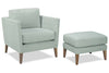 Image of Cassandra 8-Way Hand Tied Contemporary Fabric Armchair With Tall Legs