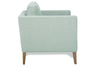 Image of Cassandra 8-Way Hand Tied Contemporary Fabric Armchair With Tall Legs