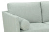 Image of Cassandra 85 Inch 8-Way Hand Tied Three Seat Fabric Sofa With Bolster Pillows
