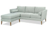 Image of Cassandra 85 Inch 8-Way Hand Tied Contemporary Fabric Sofa With Chaise Ottoman