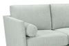 Image of Cassandra 85 Inch 8-Way Hand Tied Contemporary Fabric Sofa With Chaise Ottoman