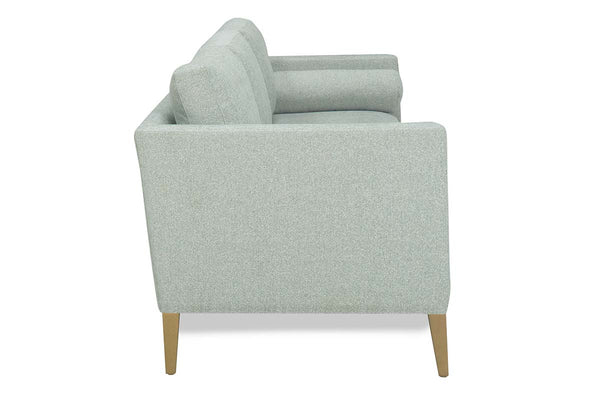 Cassandra 85 Inch 8-Way Hand Tied Three Seat Fabric Sofa With Bolster Pillows