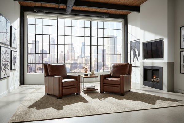 Cassidy Coffee BATTERY POWER "Quick Ship" Leather Recliner - OUT OF STOCK UNTIL 1/25/26