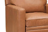 Image of Cassidy Cognac "Quick Ship" Leather Recliner
