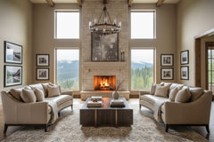 Cedric 92 Inch Contemporary Leather Conversation Sofa