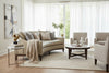 Cedric 92 Inch Contemporary Leather Conversation Sofa