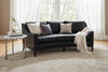 Cedric 92 Inch Contemporary Leather Conversation Sofa