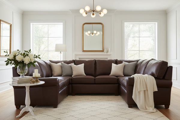 Chadwick Modular Leather Sectional Couch