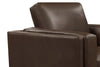 Image of Jude Mid-Century Modern Track Arm Leather Club Chair