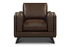 Image of Jude Mid-Century Modern Track Arm Leather Club Chair