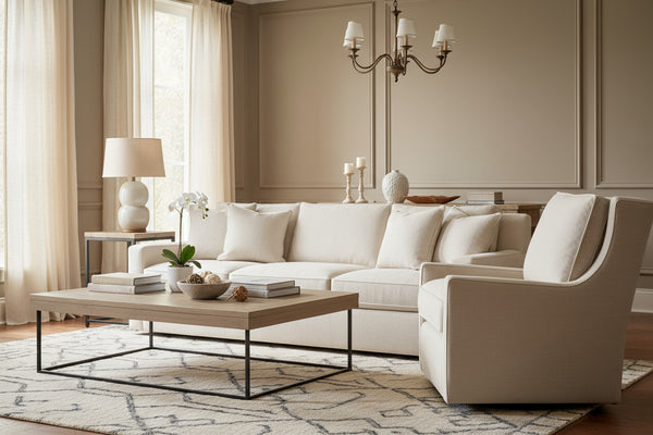 Tamron "Quick Ship" Pillow Back SWIVEL/GLIDER Fabric Accent Chair