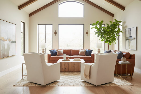 Tamron "Quick Ship" Pillow Back SWIVEL/GLIDER Fabric Accent Chair