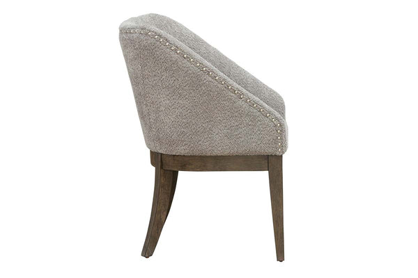 Channing 5 Piece Contemporary Round Oval Pedestal Dining Table Set With Upholstered Chairs