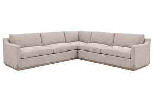 Chelmsford "Quick Ship" Three Piece Pillow Back Sectional (As Configured)