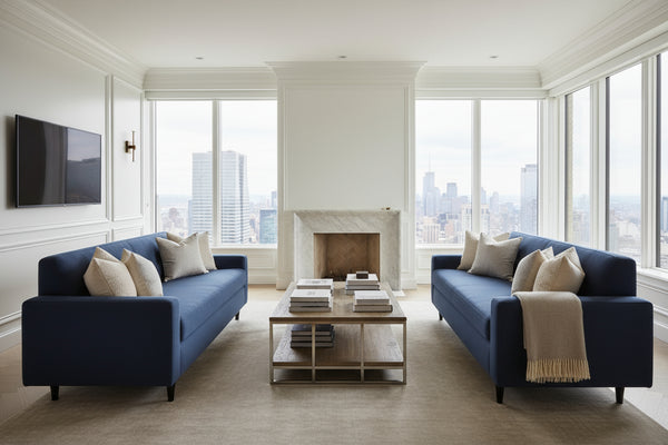 Chet 79 Inch Mid-Century Modern Single Bench Seat Apartment Sofa