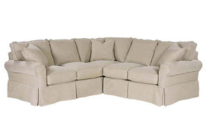 Christine Fabric Slipcovered Sectional Couch