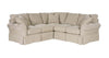 Image of Christine Fabric Slipcovered Sectional Couch