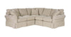 Image of Christine 2 Piece Fabric Slipcovered Sectional (As Configured)