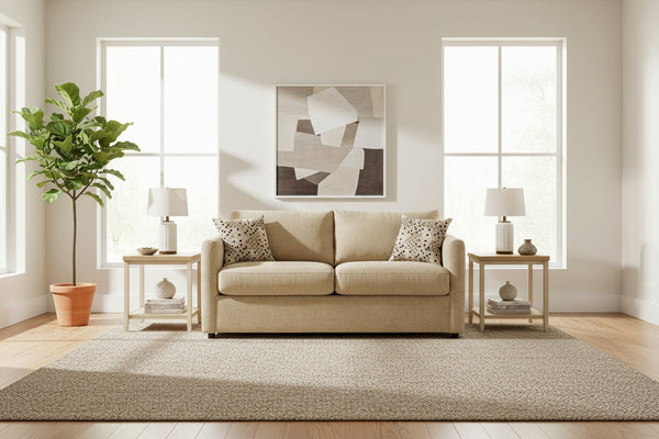 City 69 Inch Full Size Fabric Upholstered Sleeper Studio Sofa