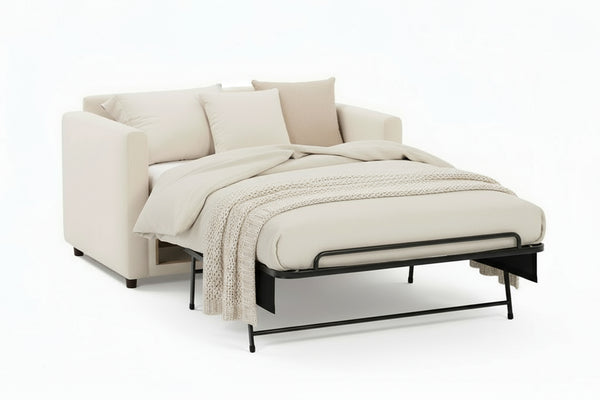 City 53 Inch Twin Size Pillow Back Fabric Chair And A Half Sleeper