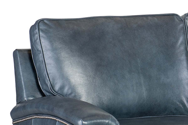 Clifford Transitional Pillow Back Leather Loveseat