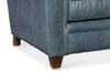 Image of Clifford Transitional Pillow Back Leather Loveseat