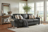 Image of Clifford 88 Inch Transitional Three Cushion Pillow Back Leather Sofa