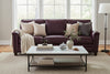 Image of Clifford 88 Inch Transitional Three Cushion Pillow Back Leather Sofa