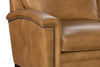 Image of Clifford 88 Inch Transitional Three Cushion Pillow Back Leather Sofa