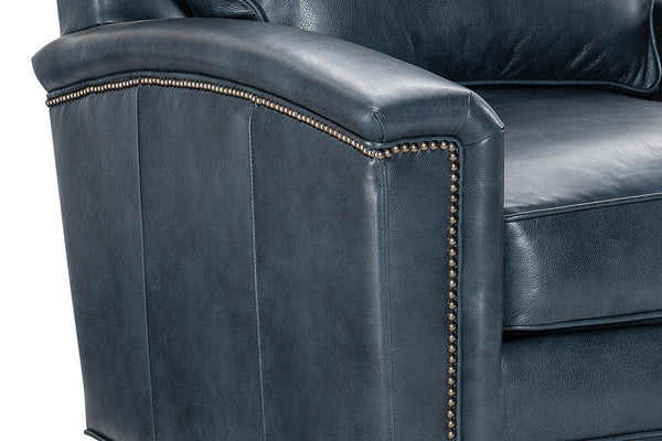 Clifford Transitional Leather SWIVEL Club Chair