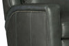 Image of Coleman Power Leather SWIVEL / GLIDER Bustle Pillow Back Recliner