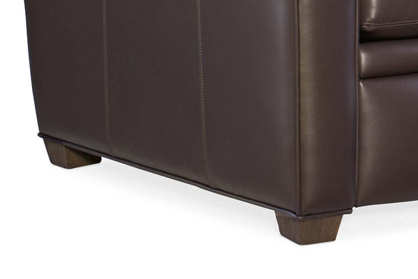 Collins Leather Power "WALL HUGGER" Pillow Back Living Room Reclining Chair