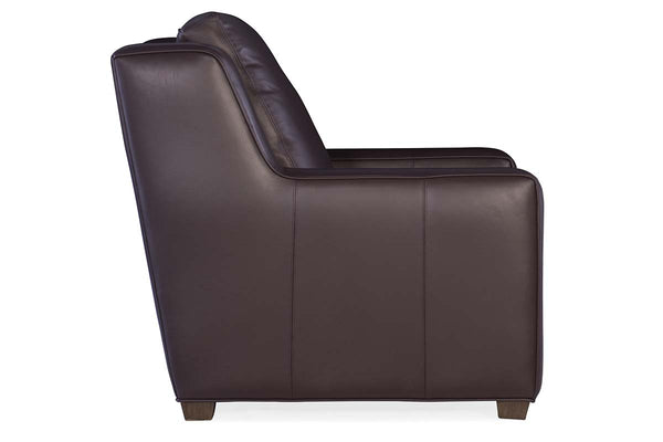 Collins Leather Power "WALL HUGGER" Pillow Back Living Room Reclining Chair