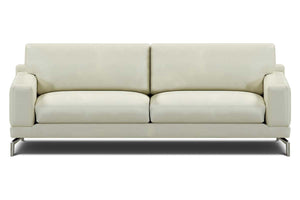 Colson Modern Leather Pillow Back Loveseat