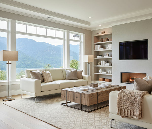 Colson Modern Leather Pillow Back Furniture Collection