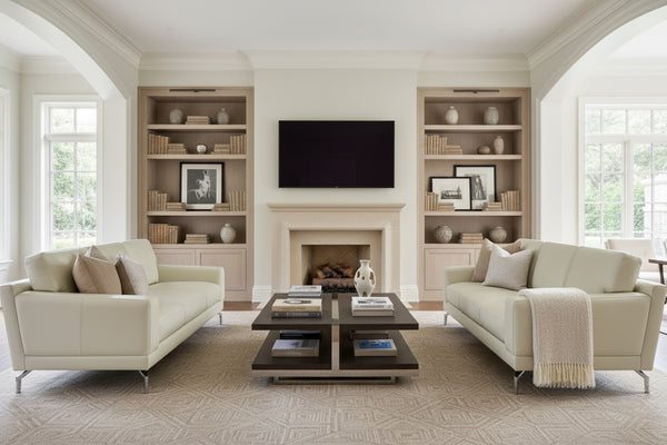 Colson Modern Leather Pillow Back Furniture Collection