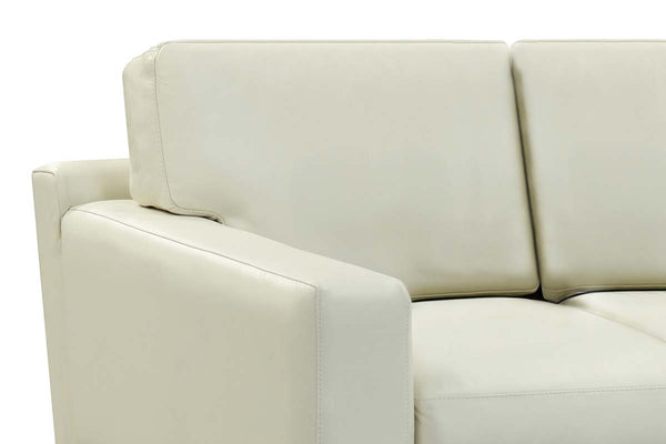 Colson 83 Inch Modern Leather Pillow Back Sofa