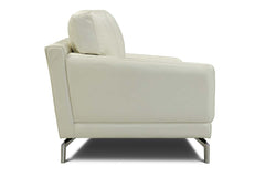 Colson 83 Inch Modern Leather Pillow Back Sofa
