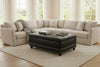 Connolly 54 Inch Leather STORAGE Ottoman With Nails