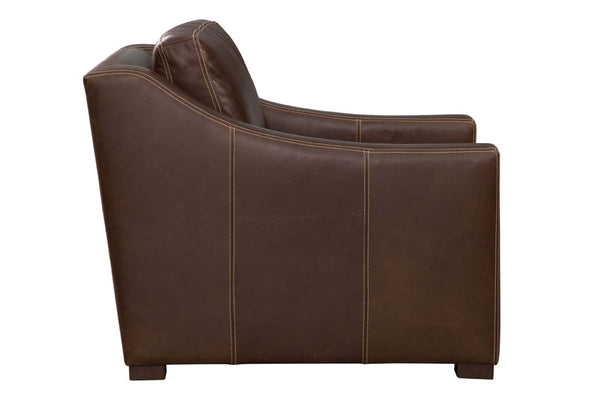 Conrad Chocolate "Quick Ship" Leather Living Room Furniture Collection