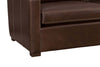 Image of Conrad Chocolate "Quick Ship" Leather Living Room Furniture Collection