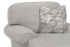 Image of Corinne 8-Way Hand Tied Traditional Fabric Pillow Back Rolled Arm Chaise With Skirt