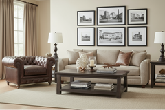 Cornelius Leather Quick Ship Tufted Chesterfield Club Chair